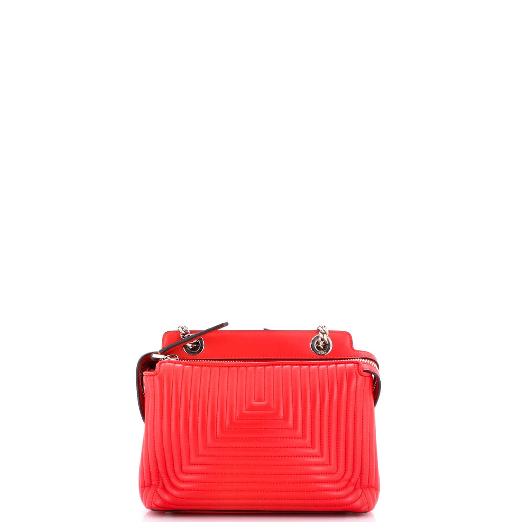 DotCom Click Shoulder Bag Quilted Leather Small