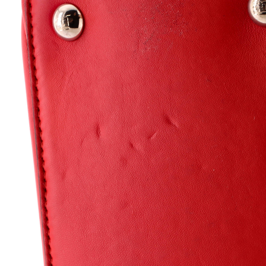 DotCom Click Shoulder Bag Quilted Leather Small