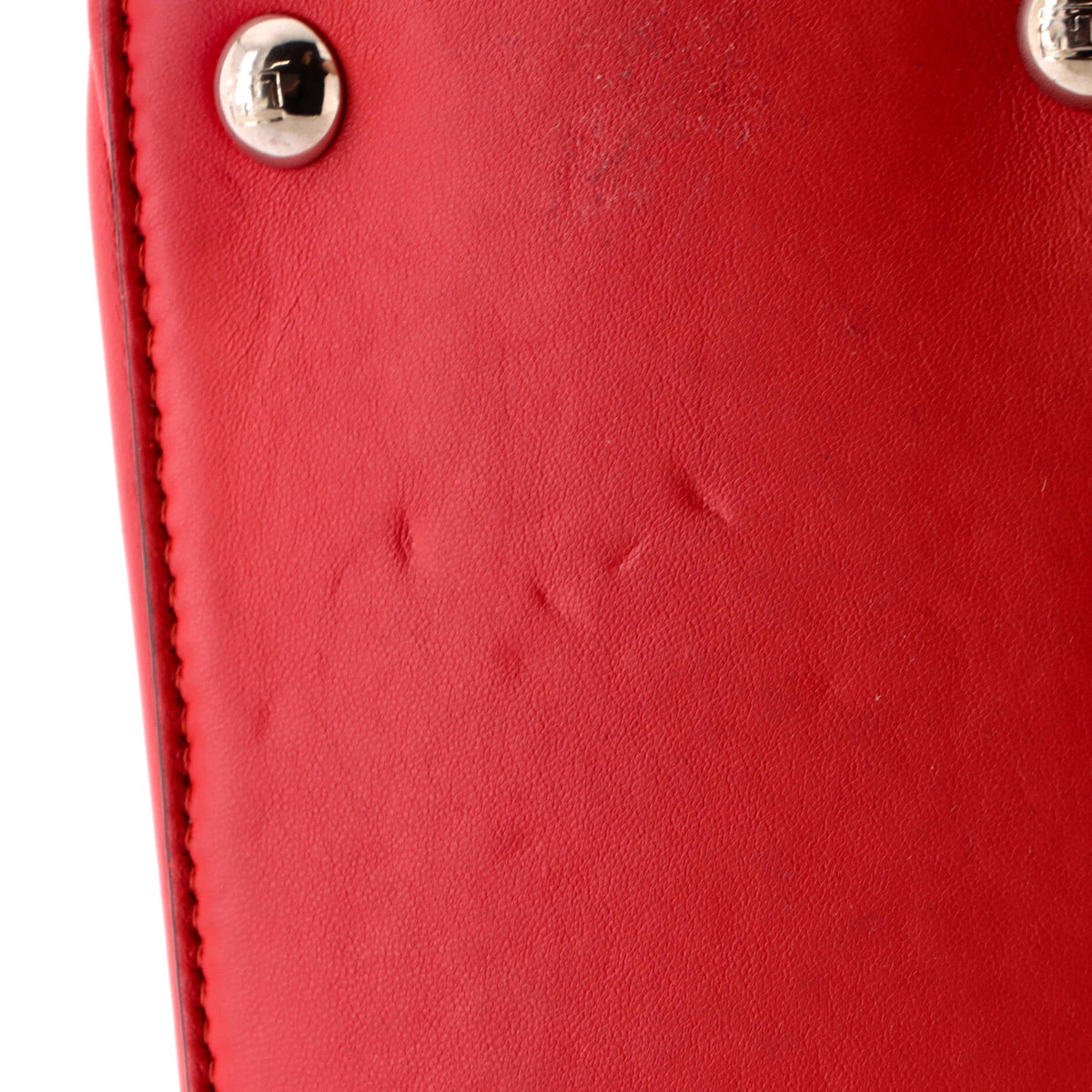 DotCom Click Shoulder Bag Quilted Leather Small