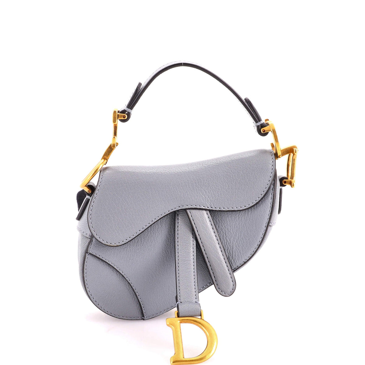 Saddle Handbag Leather Micro
