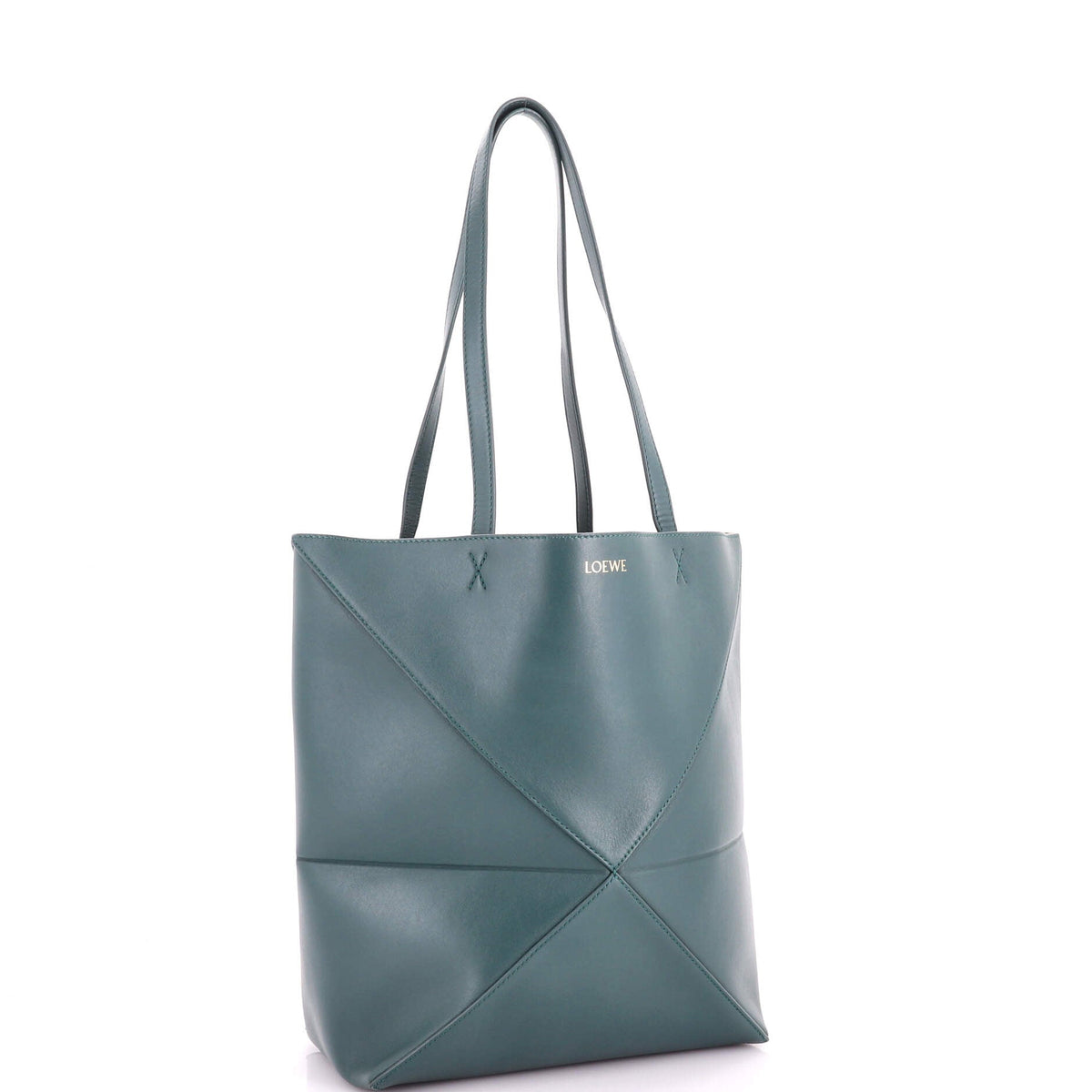 Puzzle Fold Tote Leather Medium
