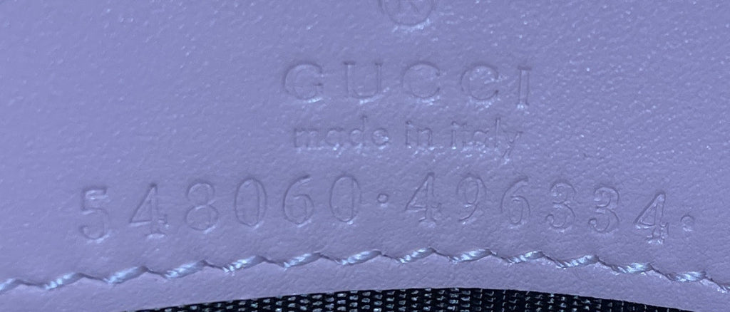 Crystal Cat Wallet on Chain Guccissima Leather