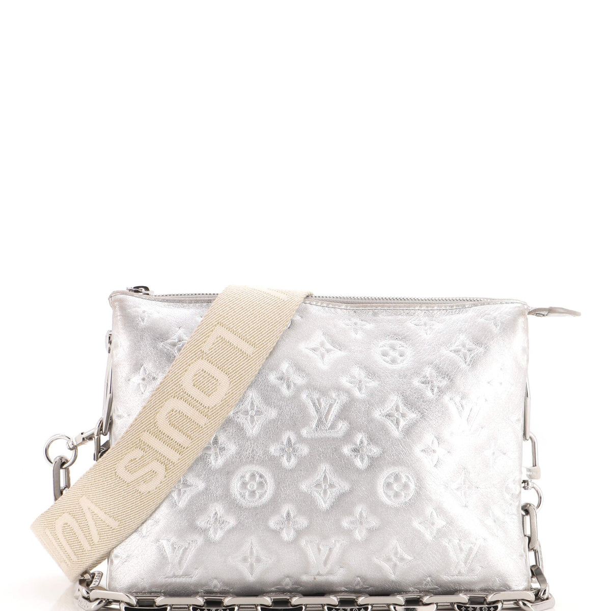 Coussin Bag Monogram Embossed Lambskin PM