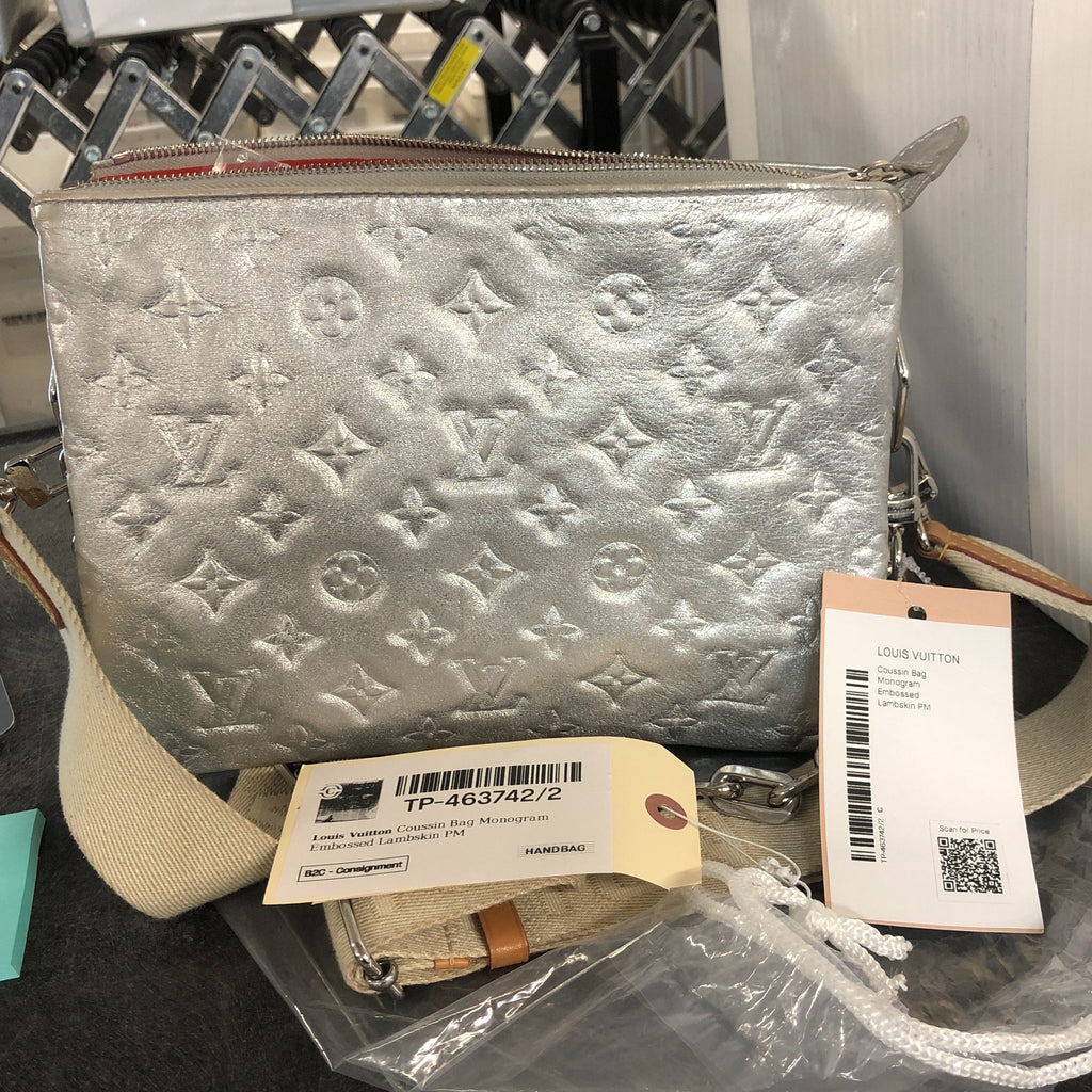 Coussin Bag Monogram Embossed Lambskin PM