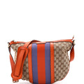 Vintage Web Saddle Messenger Bag GG Canvas Medium