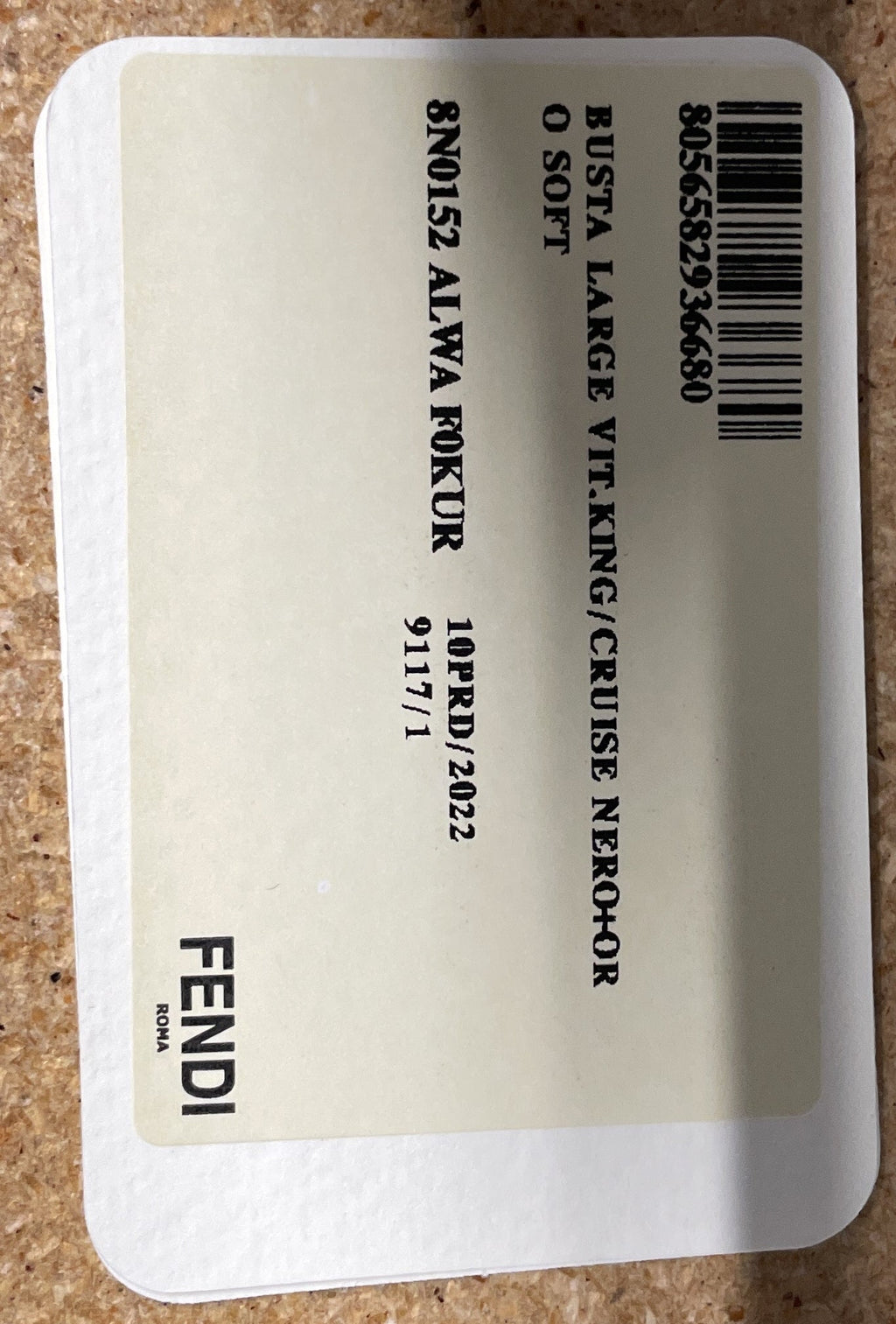 F is Fendi Envelope Flat Pouch Leather Large