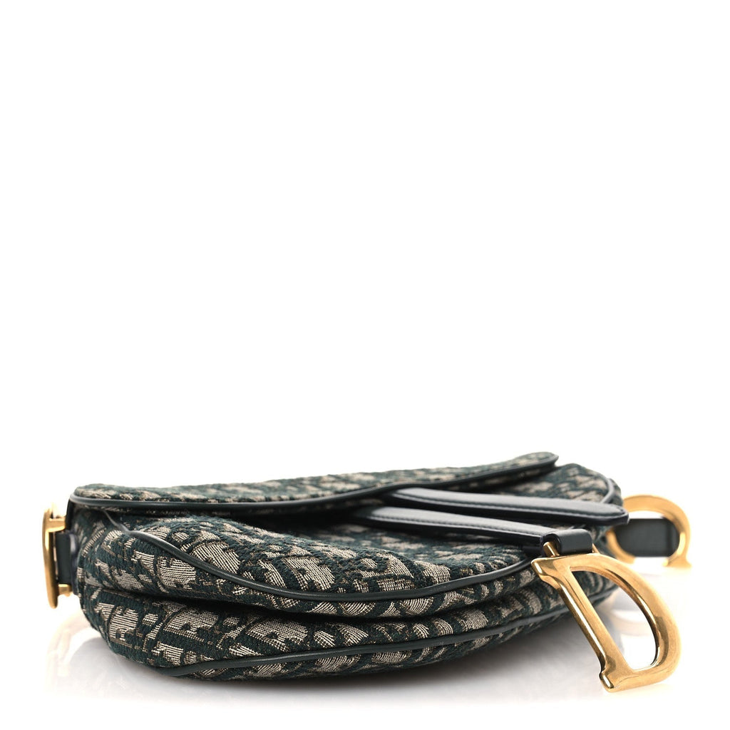 Oblique Saddle Bag Green