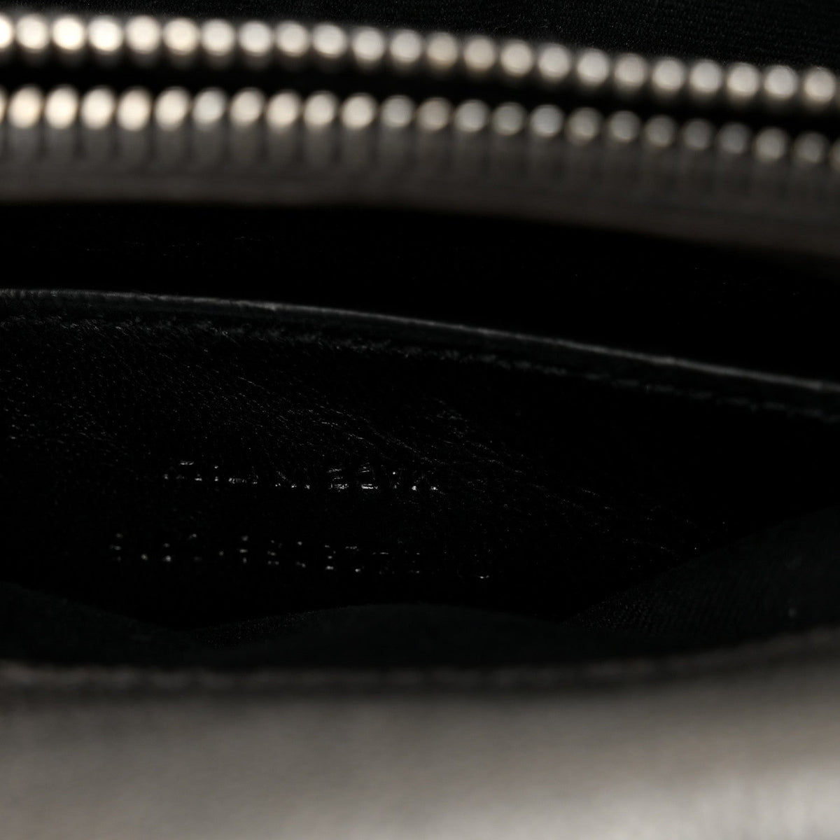 Sheepskin Matelasse Chevron Monogram Medium College Bag Asphalt