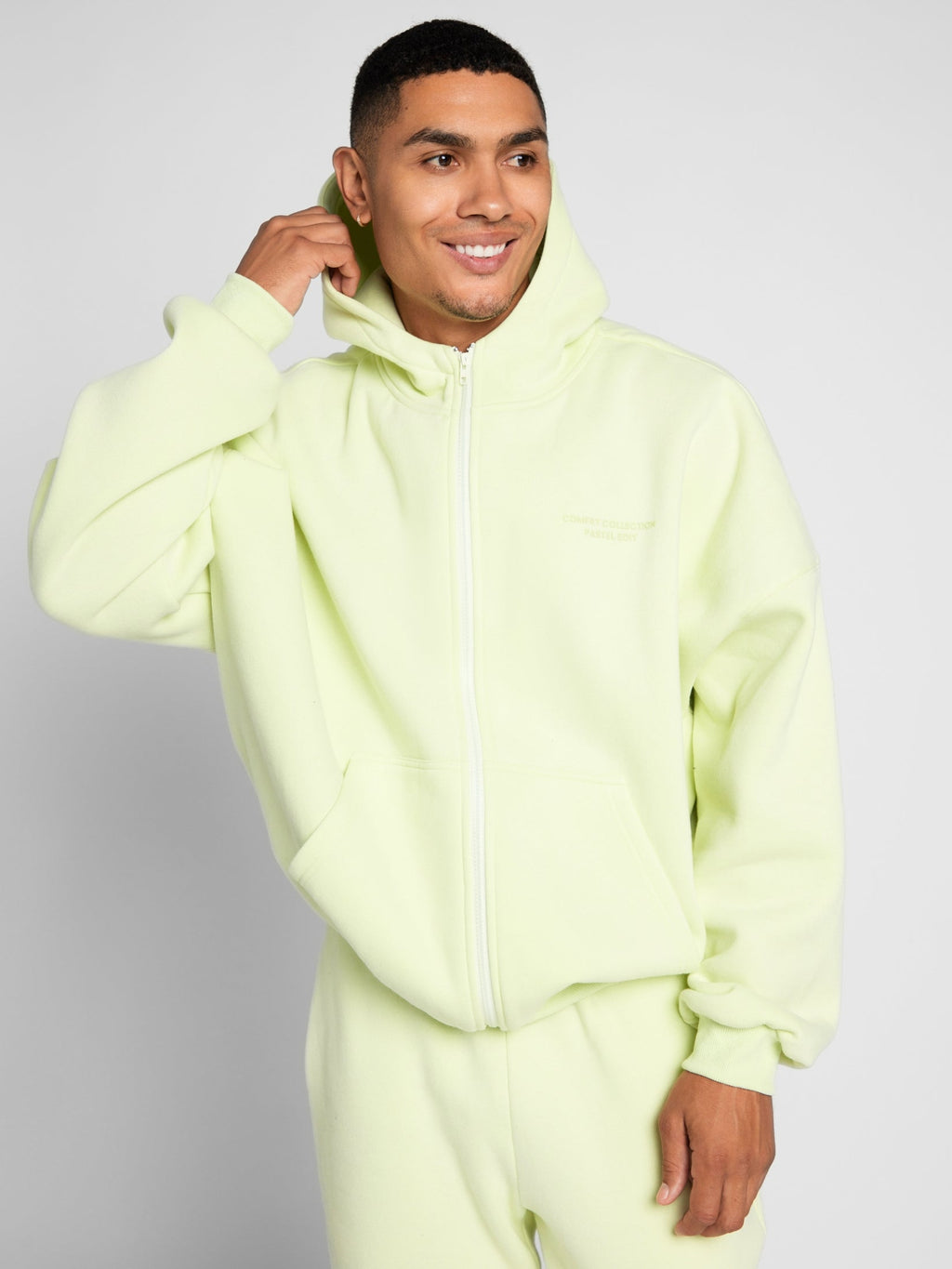 Pastel Zip Hoodie – Mega