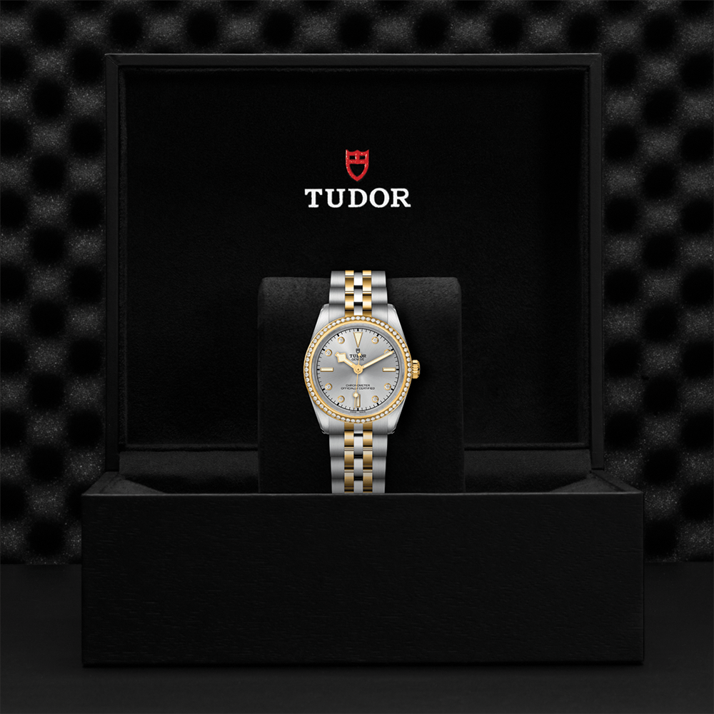 Black Bay One S&G 31mm - Silver, Diamond-Set, Diamond Bezel on Bracelet