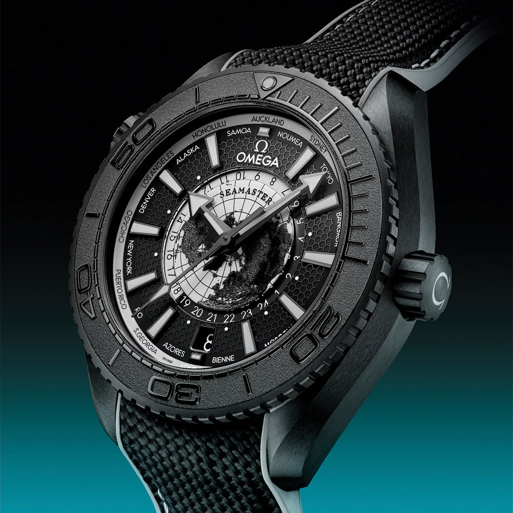 Seamaster Planet Ocean 600M Black Ceramic 45.5mm - Black on Rubber Strap