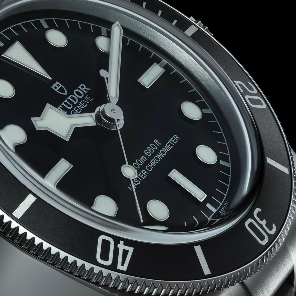 Black Bay 41mm - Black, Black Bezel on Rubber Strap