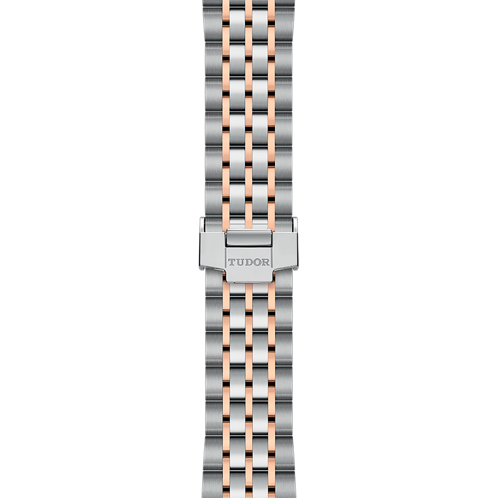 1926 Rose Gold Two-Tone 39mm - Silver, Diamond-Set on Bracelet