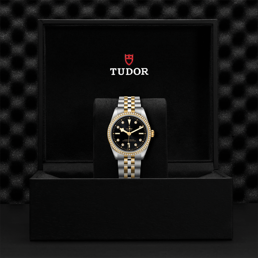 Black Bay One S&G 36mm - Black, Diamond-Set and Diamond Bezel on Bracelet