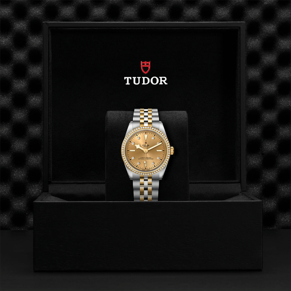 Black Bay One S&G 36mm - Champagne, Diamond-Set and Diamond Bezel on Bracelet