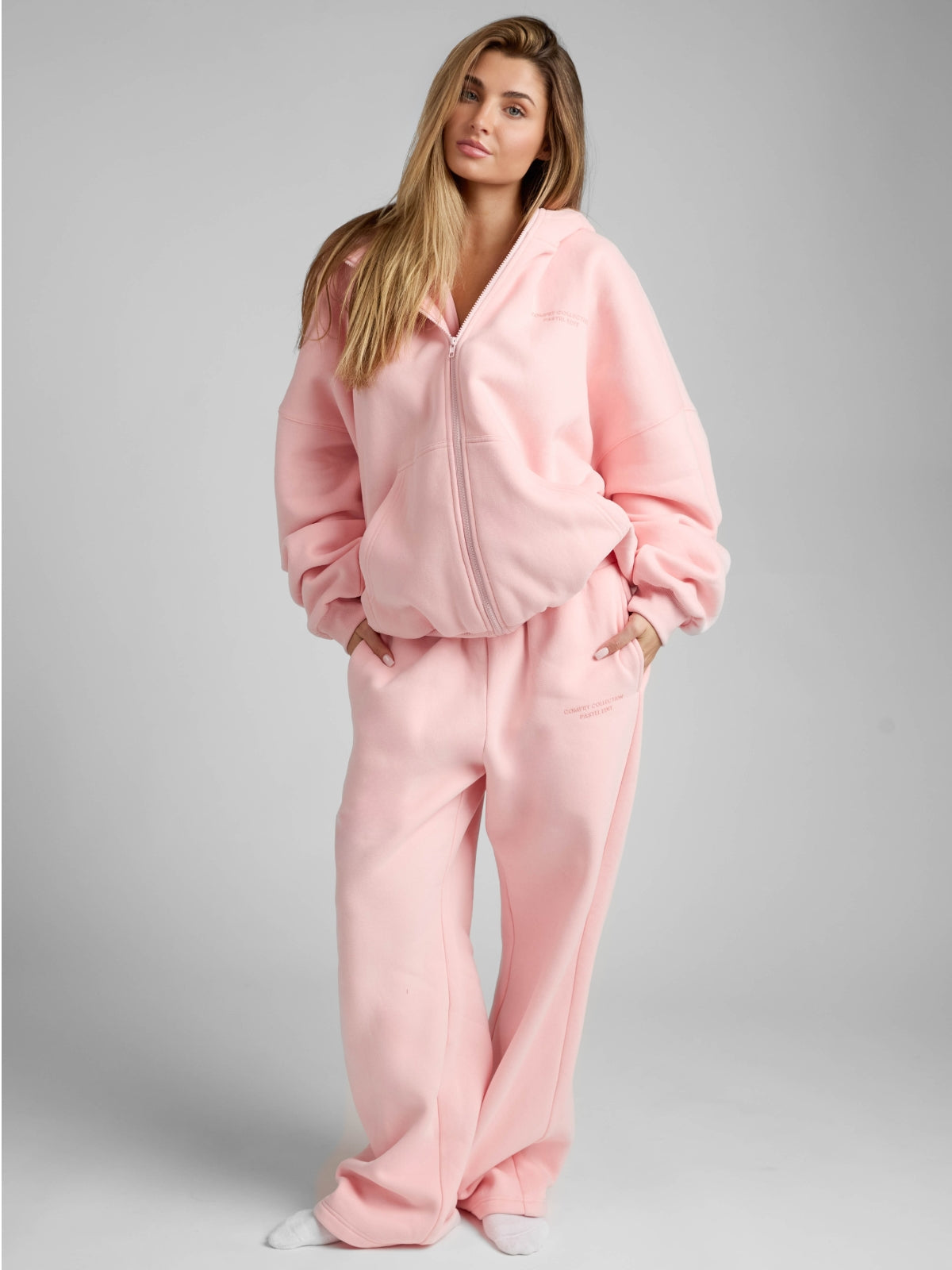 Pastel Zip Hoodie – Mega
