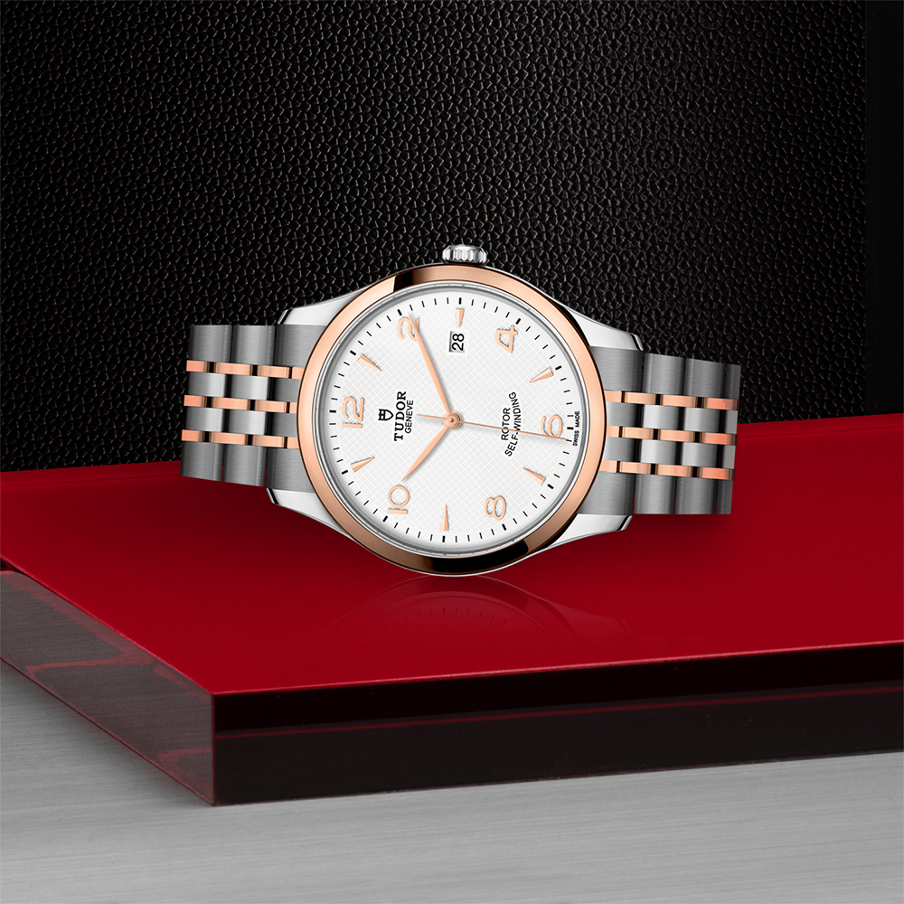1926 Rose Gold Two-Tone 41mm - White on Bracelet
