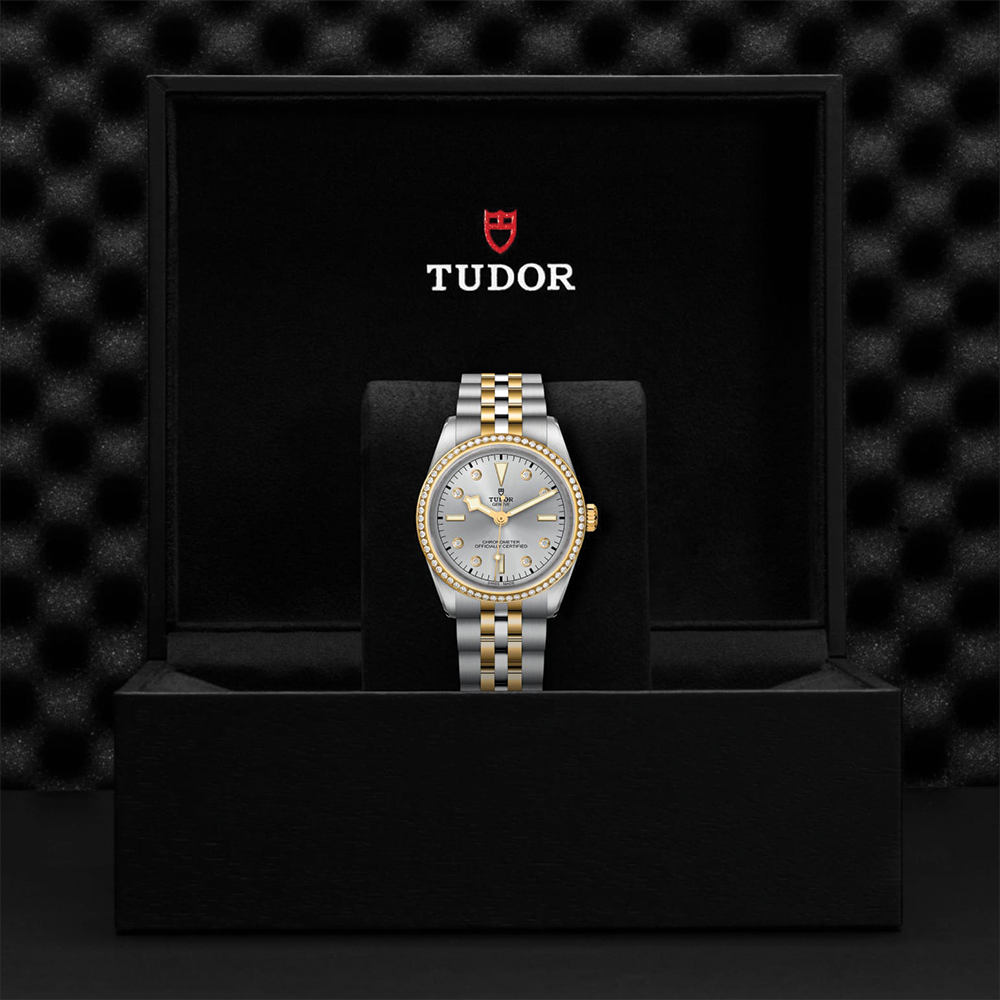 Black Bay One S&G 36mm - Silver, Diamond-Set and Diamond Bezel on Bracelet