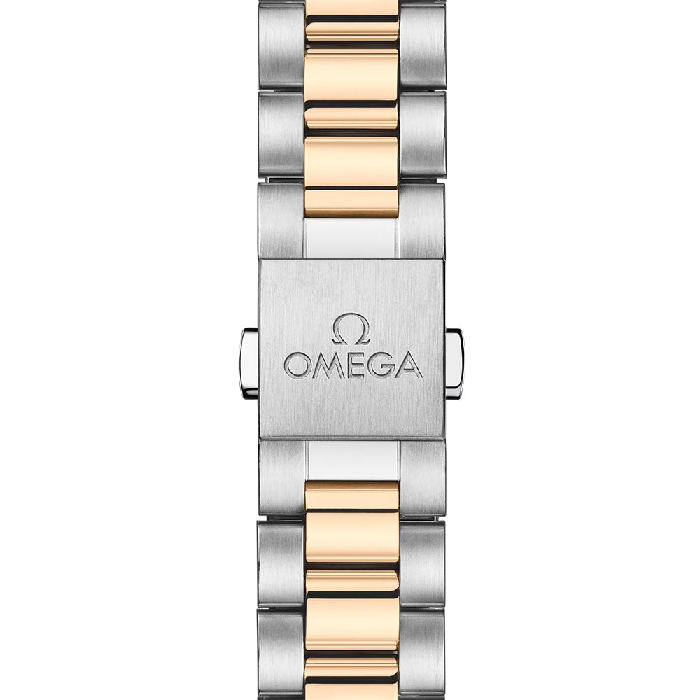 Seamaster Aqua Terra 150M Two-Tone 30mm - White, Mother-of-Pearl w/ Diamonds on Bracelet