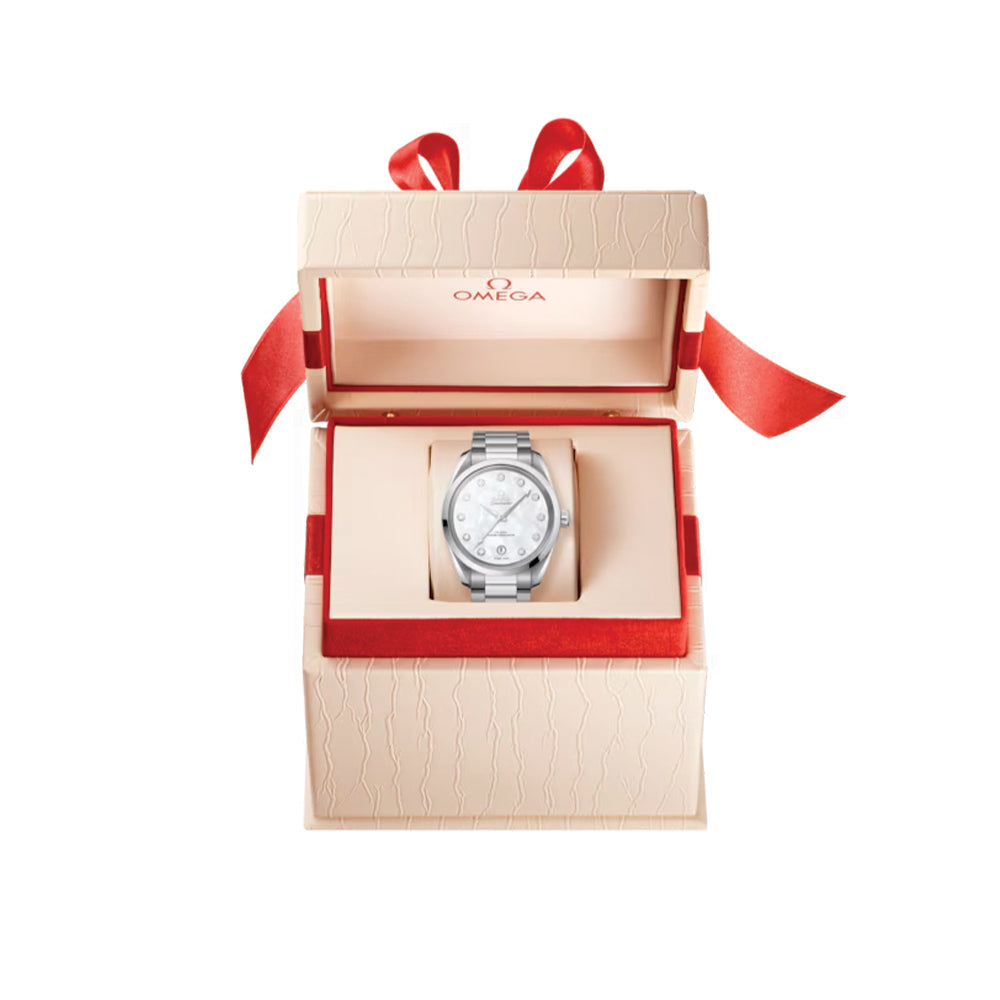 Seamaster Aqua Terra 150M 38mm - White, Mother-of-Pearl with Diamonds on Bracelet