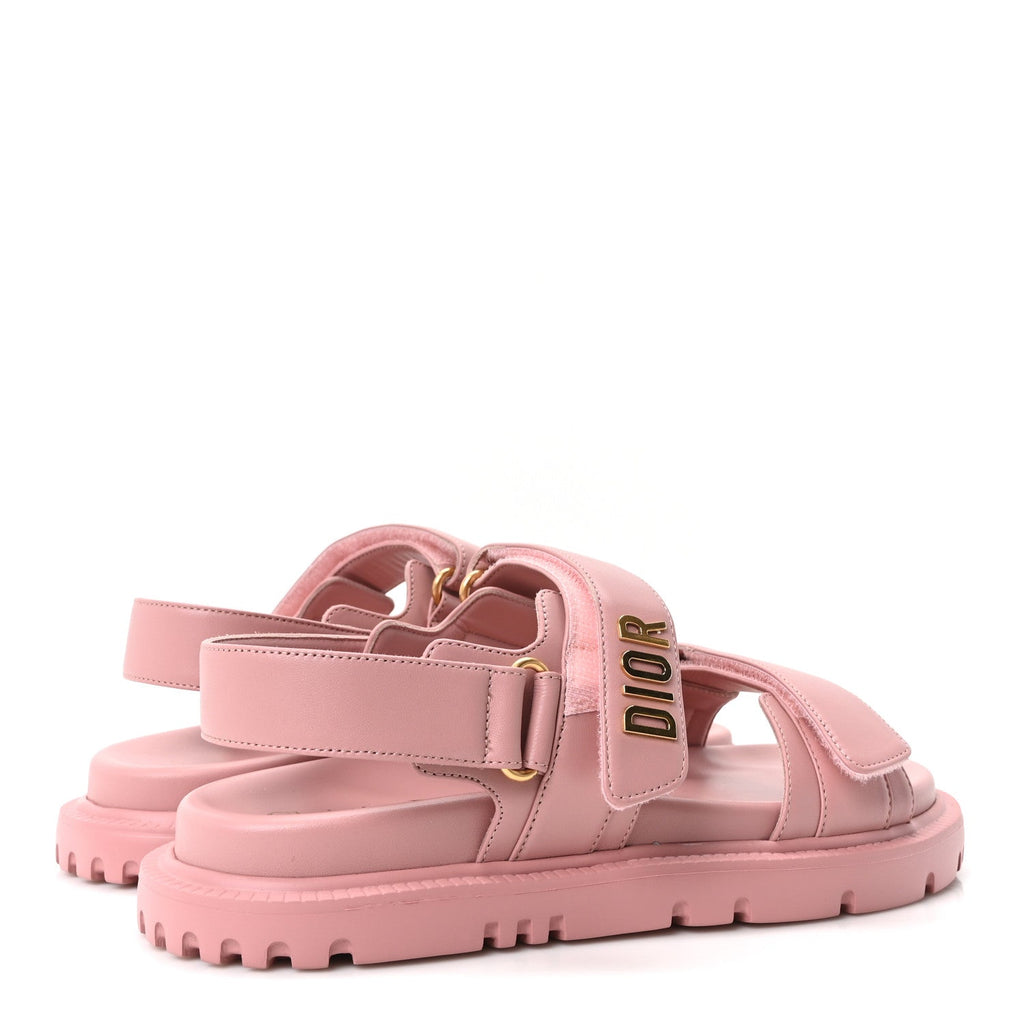 Lambskin Dioract Sandals 39.5 Pink