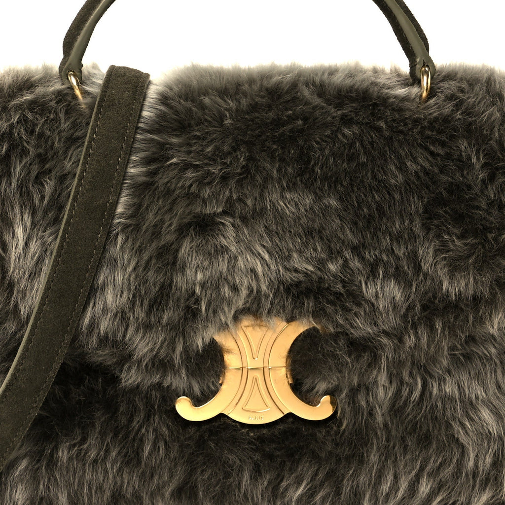 Shearling Suede Calfskin Teen Nino Golden Khaki