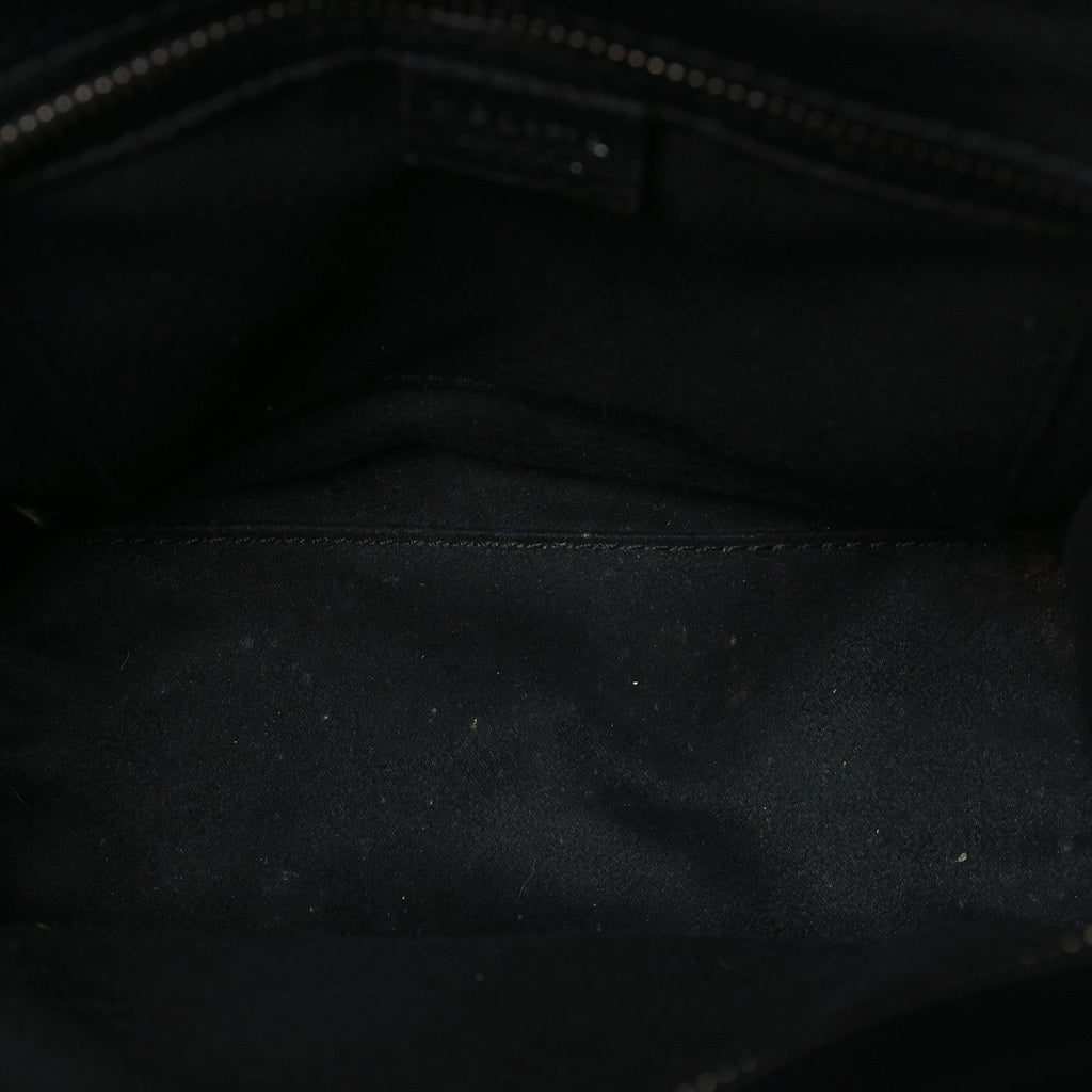 Pebbled Calfskin Nano Luggage Black