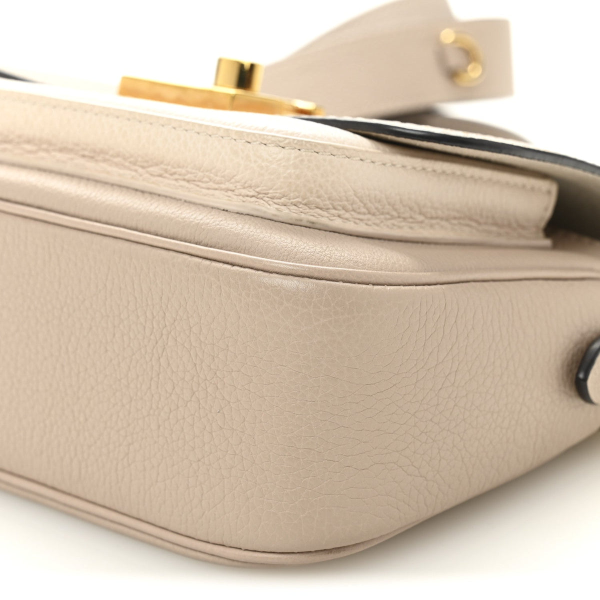 Grained Calfskin Lockme Tender Greige