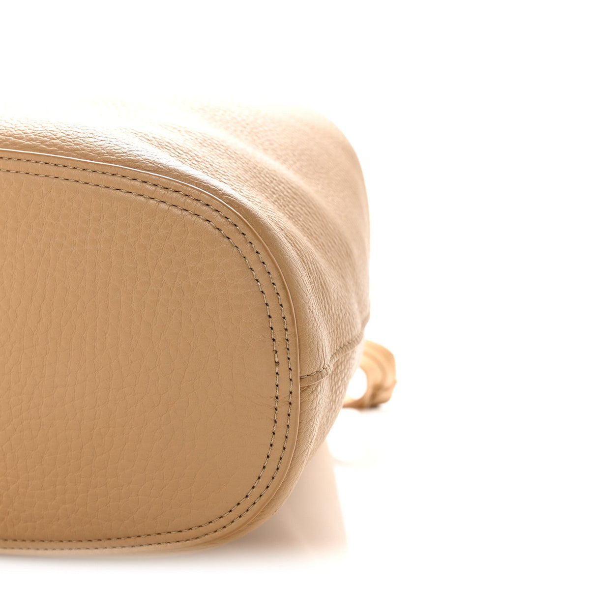 Grained Calfskin Bindle Three Bag Beige