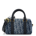 Denim Oblique Nano Groove 17 Bag Blue