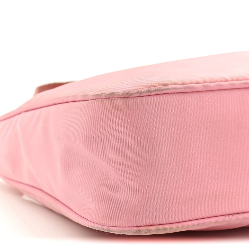 Tessuto Nylon Saffiano Mini Re-Edition 2000 Bag Rosa