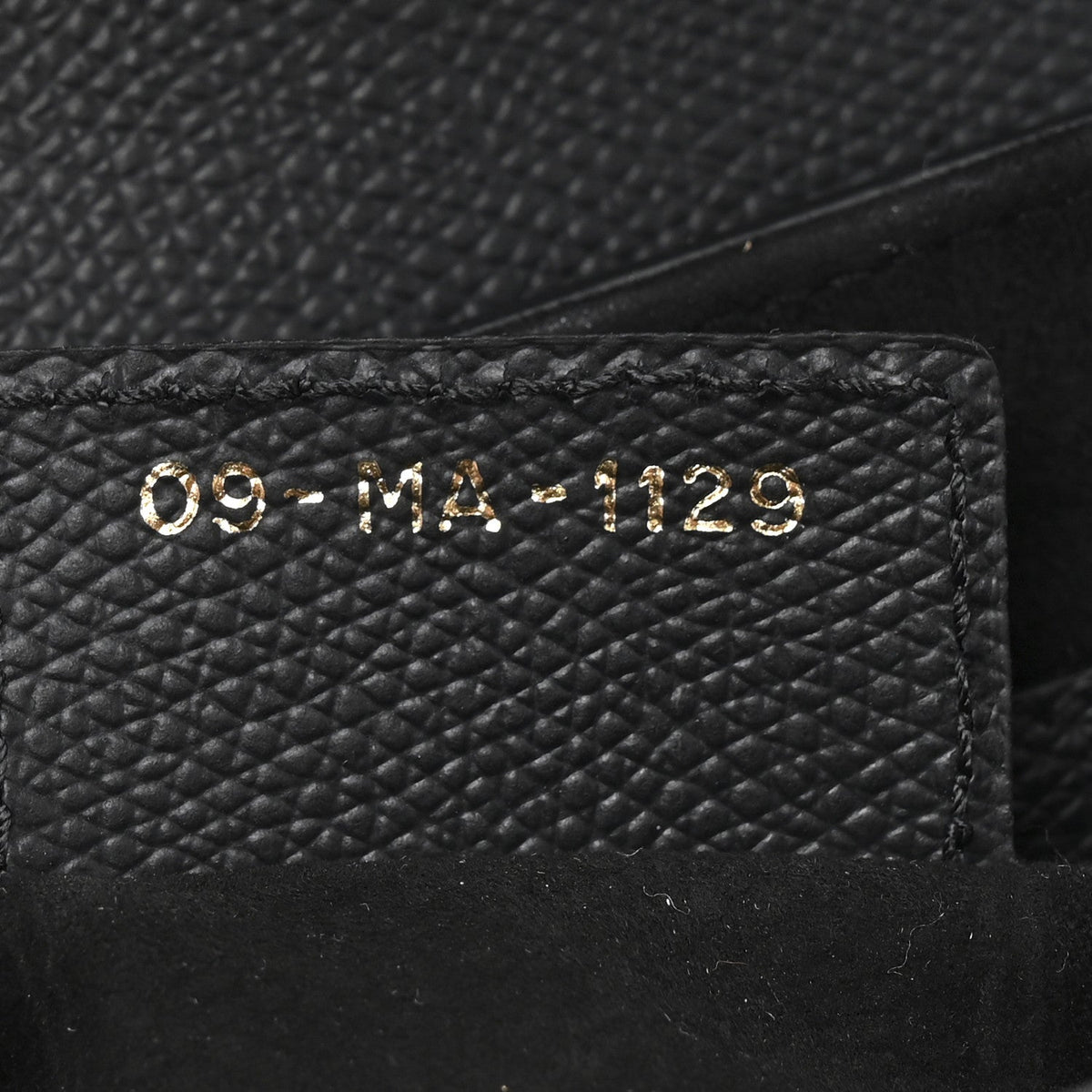 Grained Calfskin Saddle Bag Black