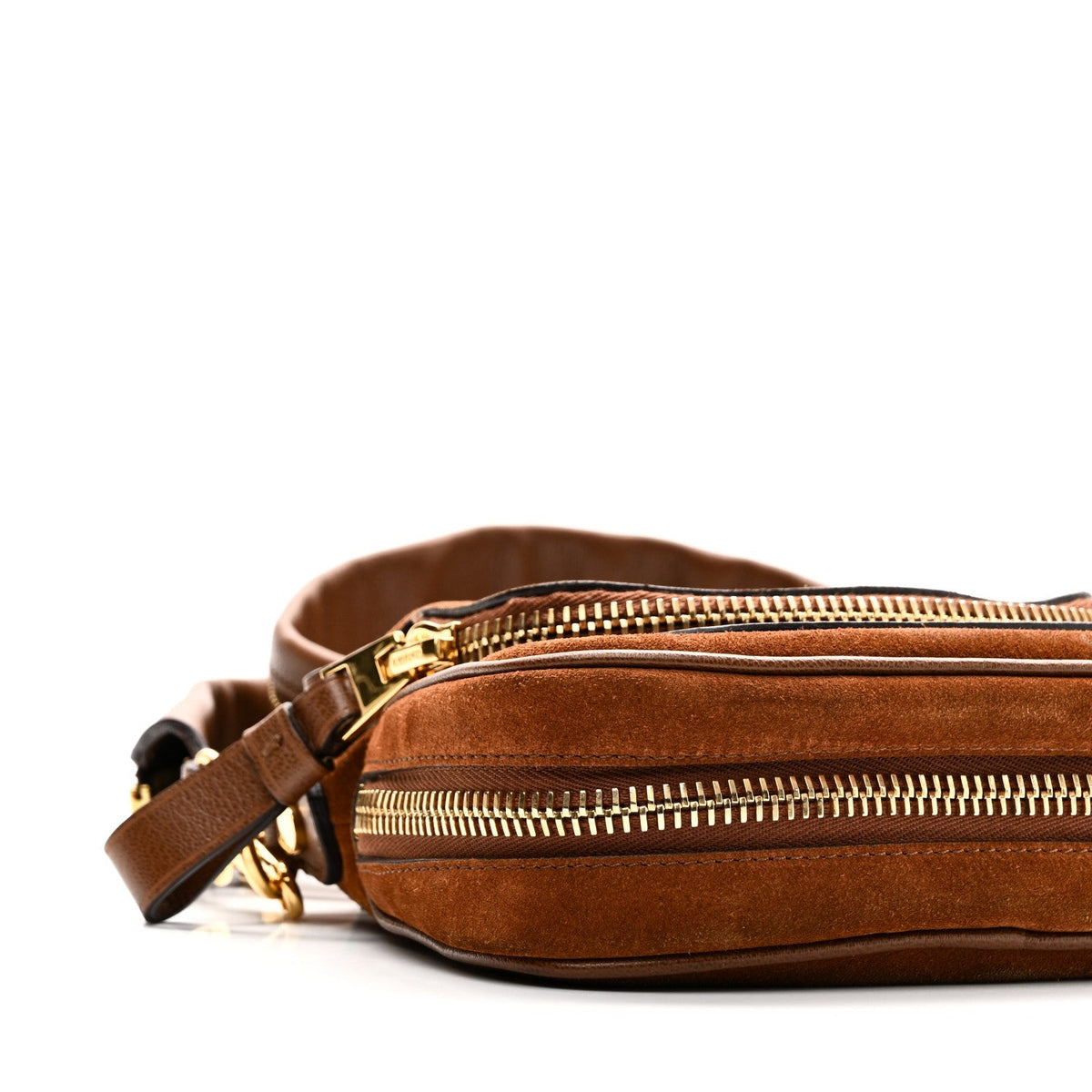 Suede Calfskin Mini Jennifer Crossbody Caramel