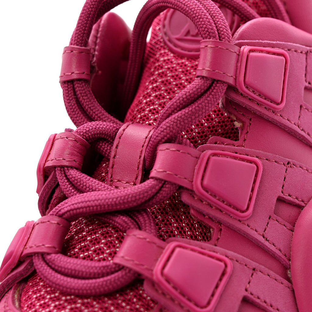 Calfskin Technical Nylon LV Archlight Sneakers 37 Rose Pop