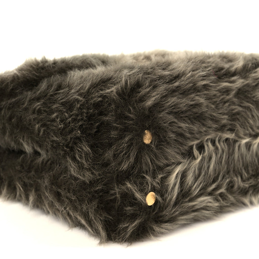 Shearling Suede Calfskin Teen Nino Golden Khaki