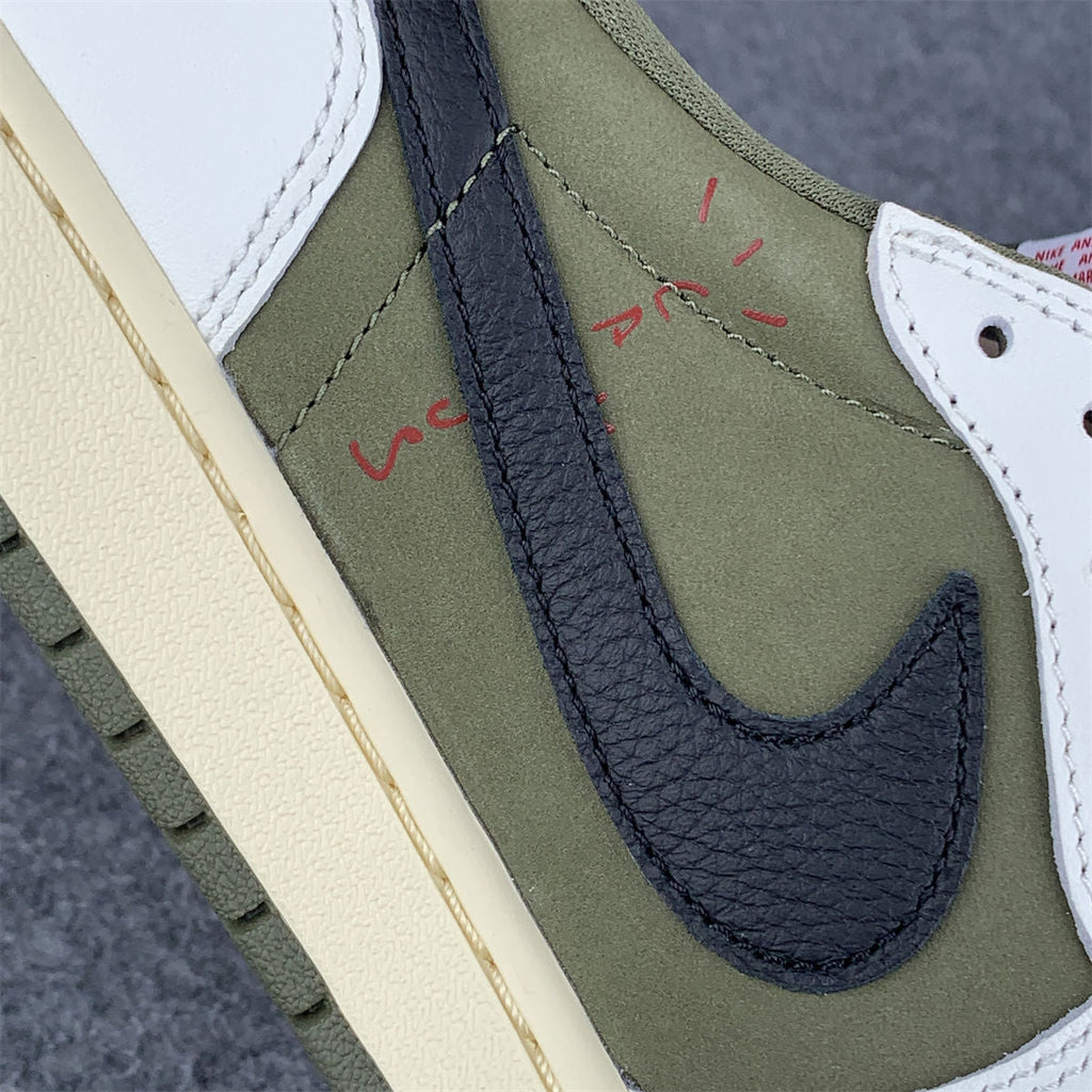 Travis Scott x Air Jordan 1 Retro Low OG SP 'Reverse Olive / Medium Olive' (B-GRADE VERSION)