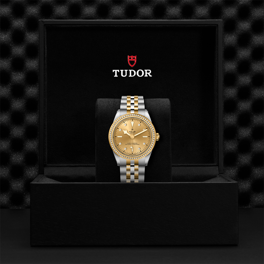 Black Bay One S&G 39mm - Champagne, Diamond-Set and Diamond Bezel on Bracelet