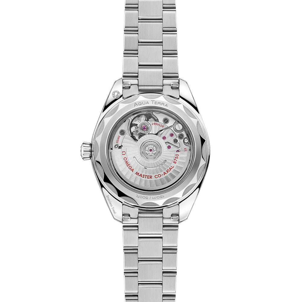 Seamaster Aqua Terra 150M Diamonds 30mm - Grey on Bracelet