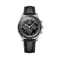 Speedmaster Caliber 321 Platinum 42mm - Black on Leather Strap