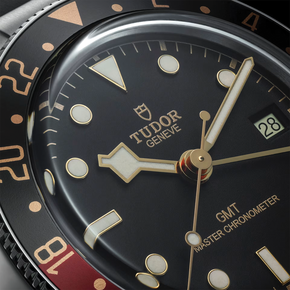 Black Bay 58 GMT 39mm - Black on Rubber Strap