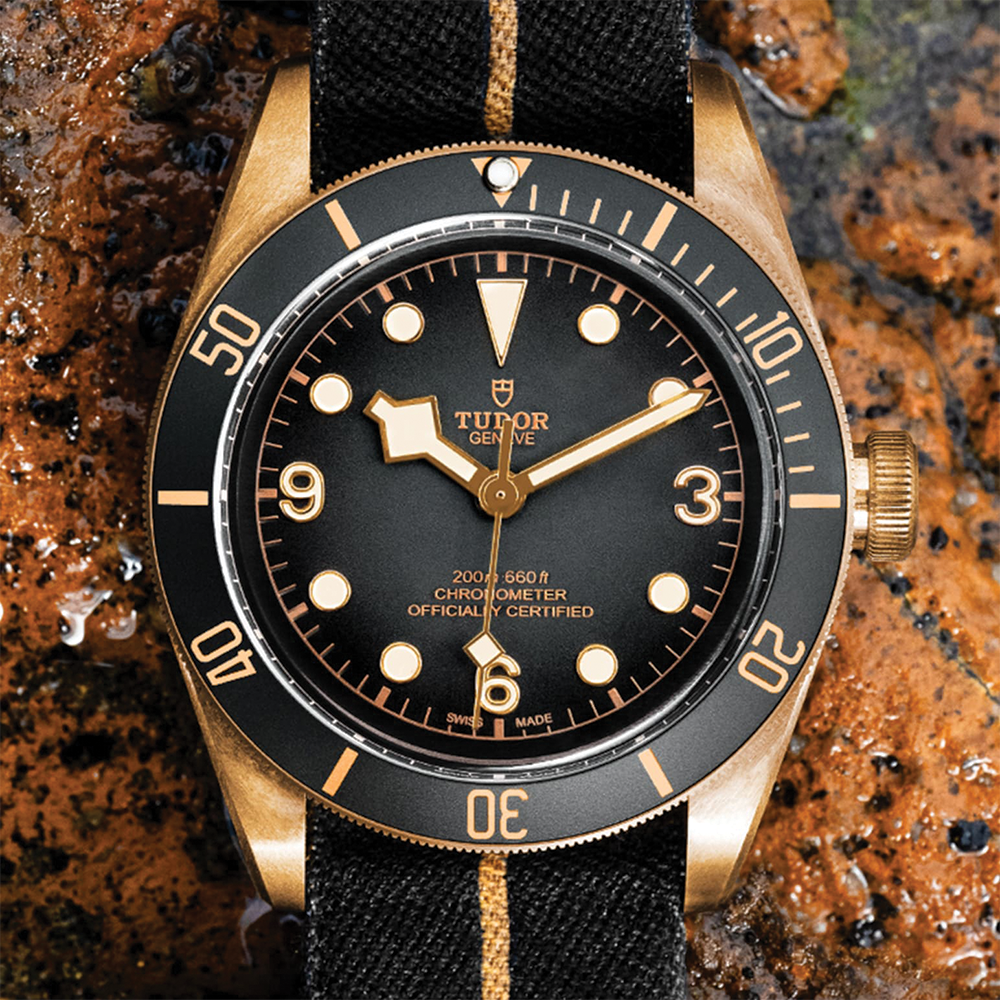 Black Bay Bronze 43mm - Slate Grey on Fabric Strap