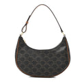 Triomphe Canvas Calfskin Ava Shoulder Bag Tan