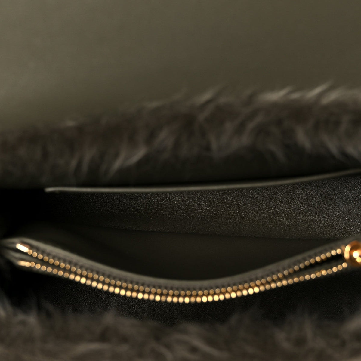 Shearling Suede Calfskin Teen Nino Golden Khaki