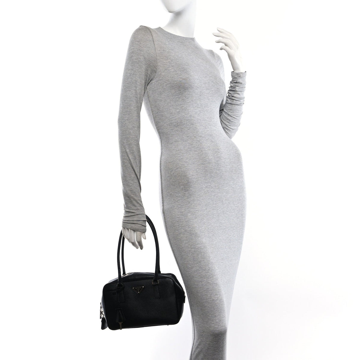 Saffiano Vitello Bauletto Black