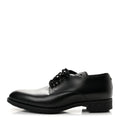 Calfskin Mens Formal Derby Shoes 6 Black