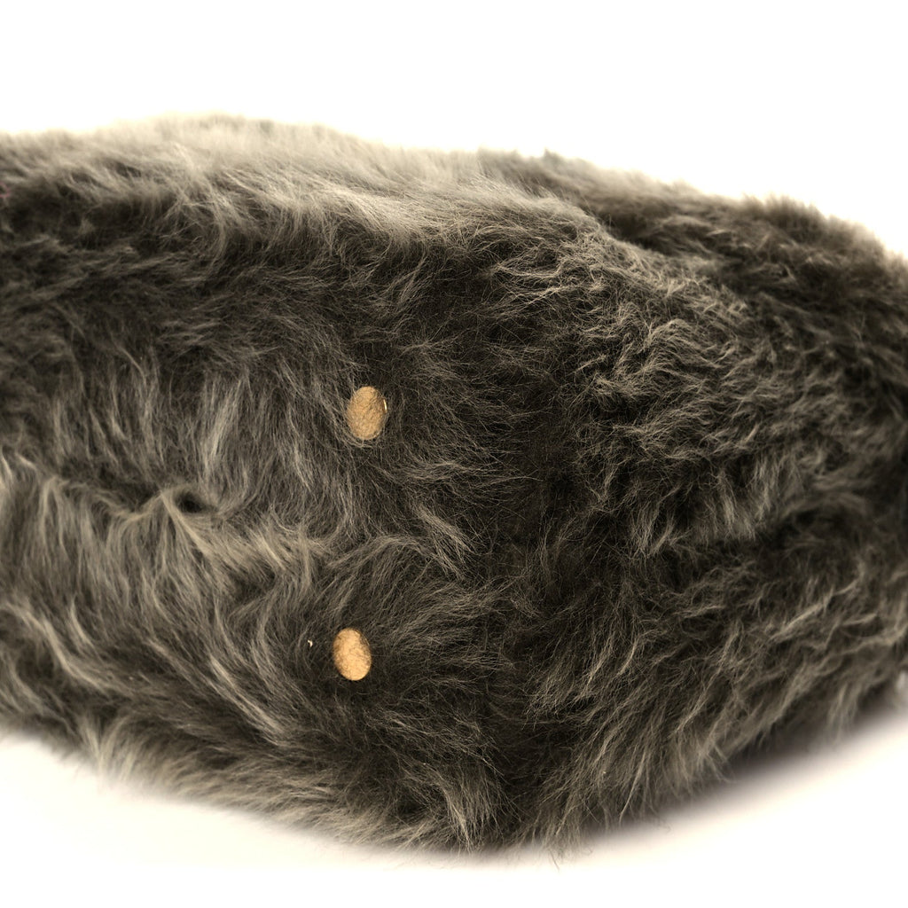 Shearling Suede Calfskin Teen Nino Golden Khaki