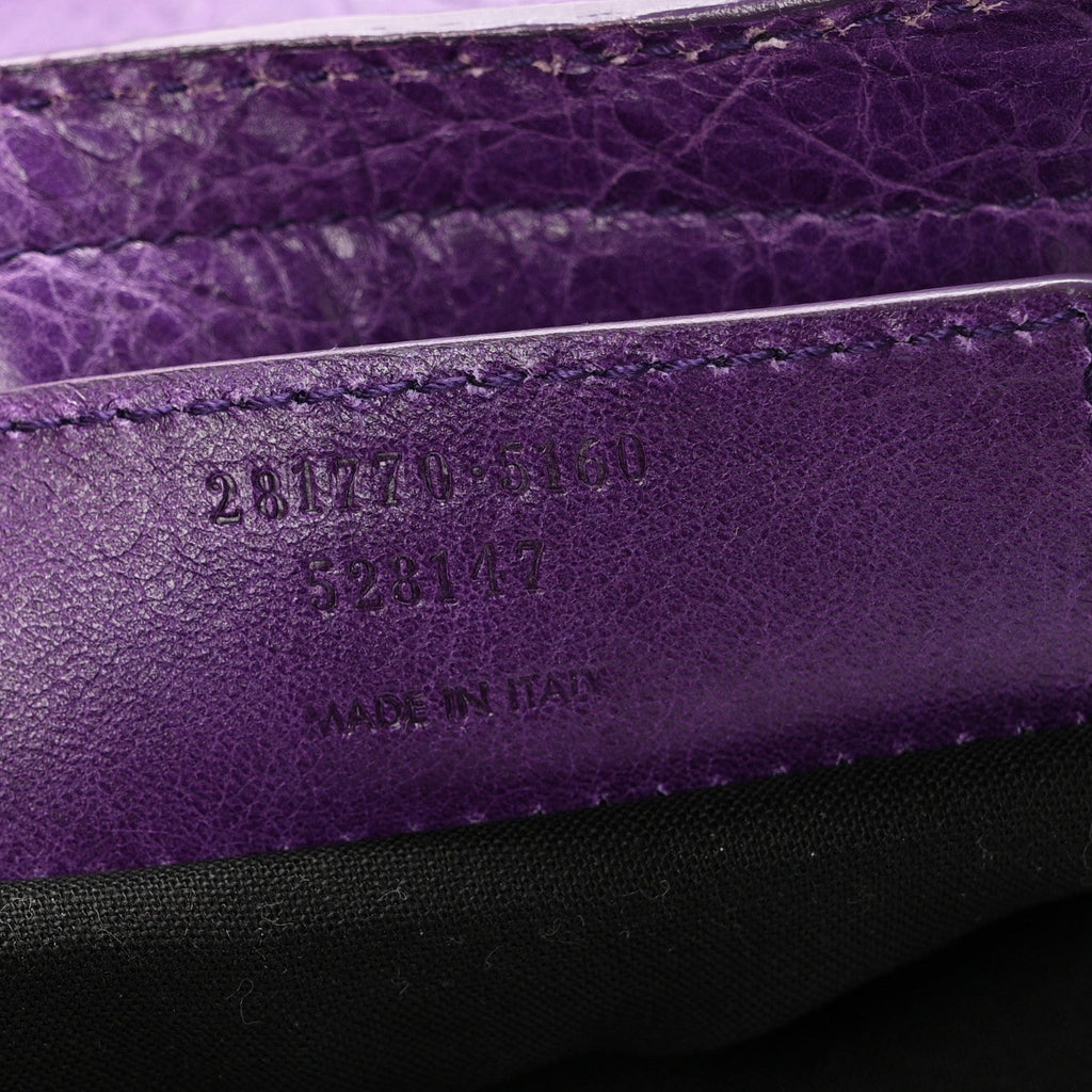 Agneau Giant 12 Rose Gold Hardware City Dark Violet