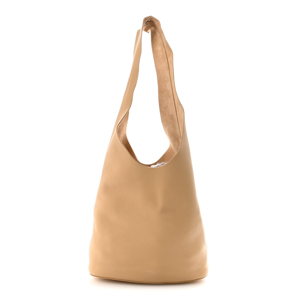 Grained Calfskin Bindle Three Bag Beige