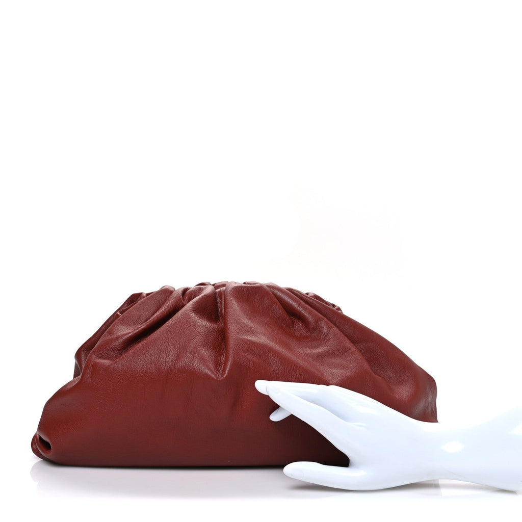 Smooth Butter Calf The Pouch Oversized Clutch Rust