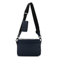Calfskin Monogram Shadow Trio Messenger Navy